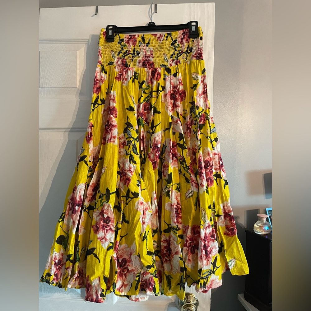 Full floral skirt